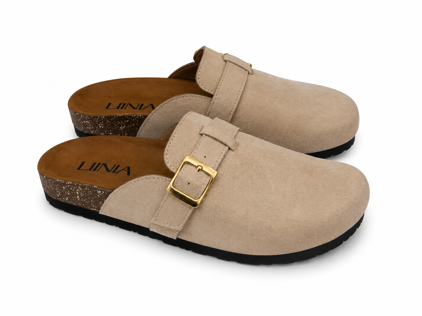 Slow Mornings-Suede Clog-Beige