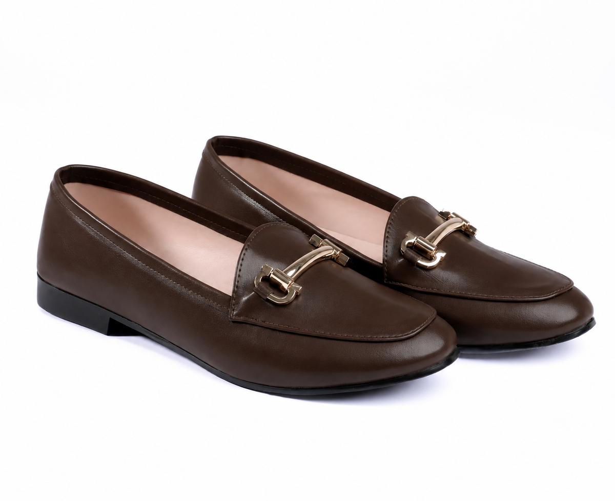 The Everyday Icon | Basic Leather Loafer -Brown