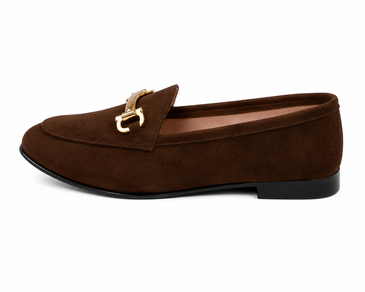 The Essential Loafer| Basic Suede Loafers -Brown