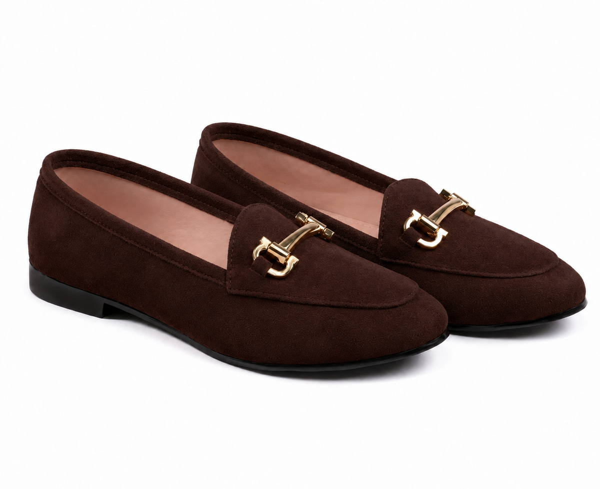 The Essential Loafer| Basic Suede Loafers -Brown