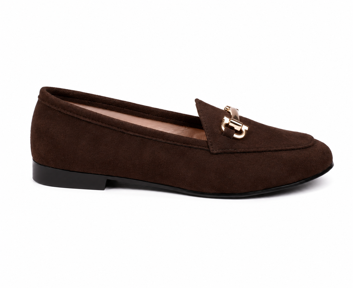 The Essential Loafer| Basic Suede Loafers -Brown